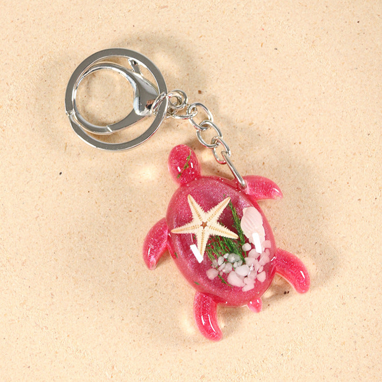 6pcs/pack hanging luminous acrylic keychain with lobster buckle